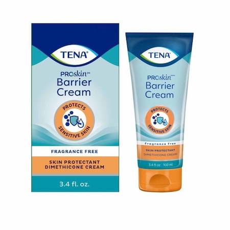 Tena Proskin Barrier Cream Skin Protectant 3.4 oz. Tube Unscented Cream, 10PK 54442